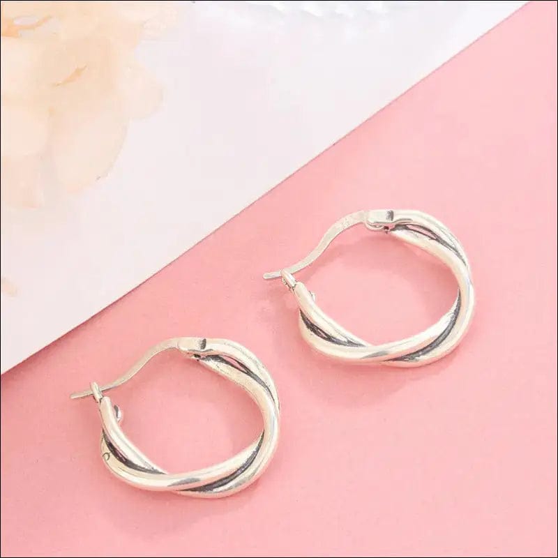 Silver Shishi S925 sterling silver earrings female European