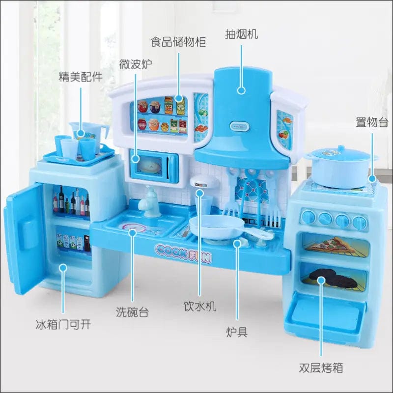 Simulation kitchen set will cook girls over home toy little