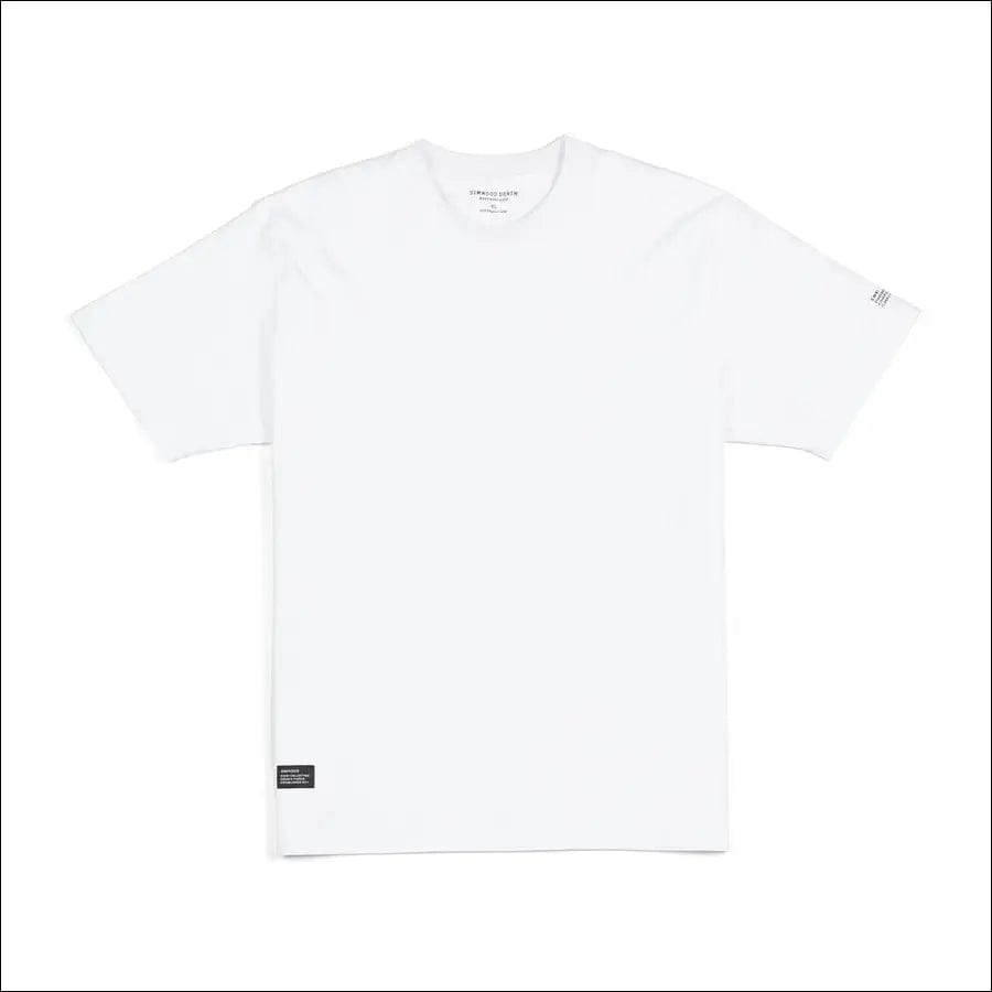SIMWOOD 2021 Summer New 250g 100% Cotton Fabric T-shirt Men