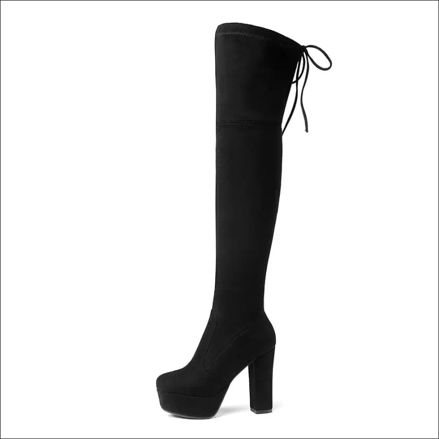 Size 34-43 New 2021 Over the Knee Boots Women Faux Suede