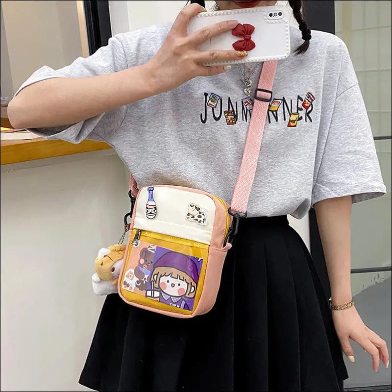 Small bag female Korean version of the cute transparent