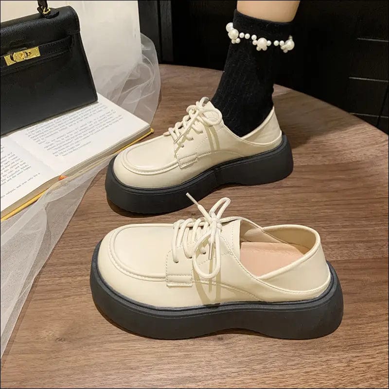Small leather shoes female British style 2022 new spring