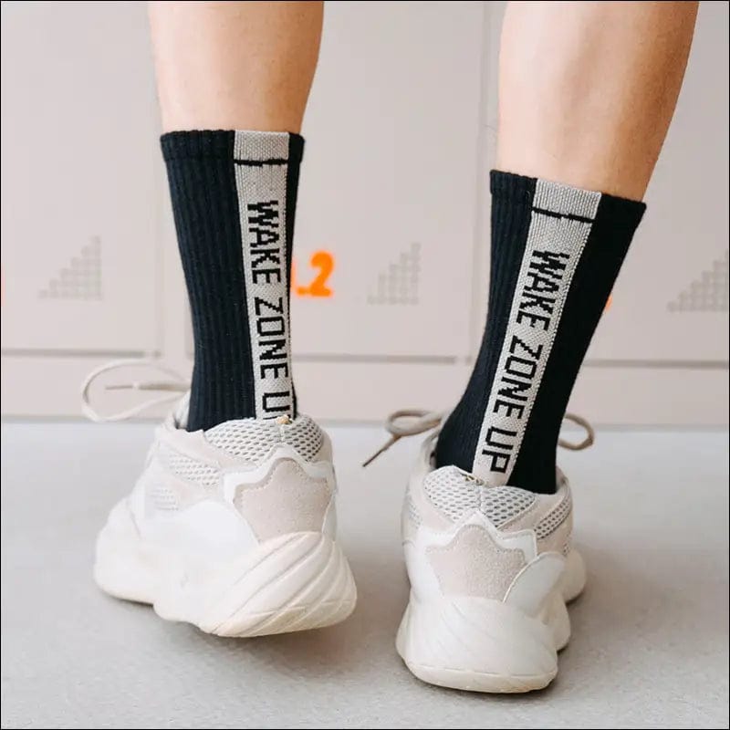 Socks male INS street basketball socks couple middle tube