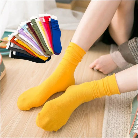 Socks women’s socks spring and summer thin women solid color