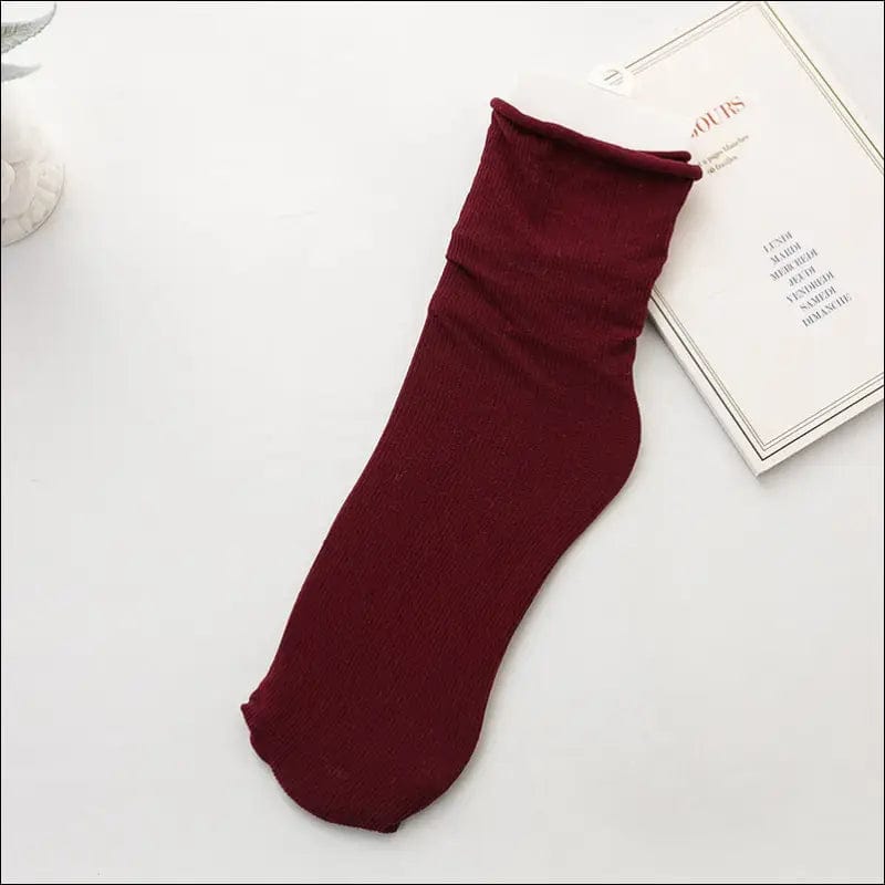 Socks women’s socks spring and summer thin women solid color