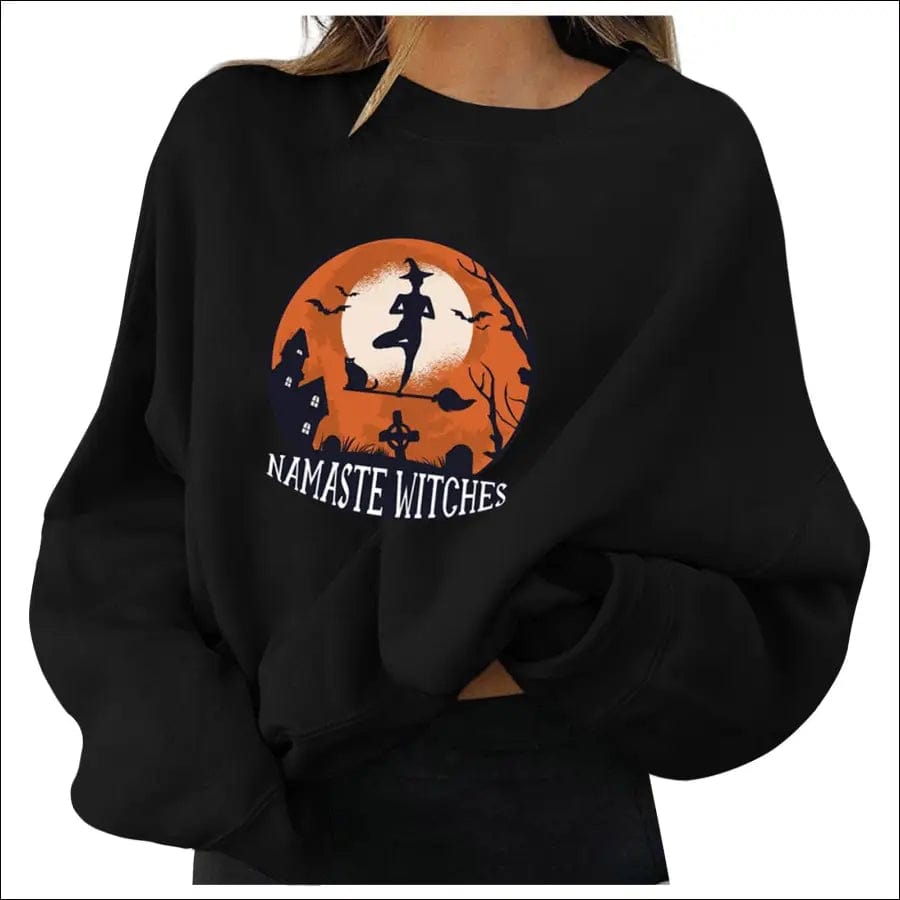 Solid Color Women Halloween Pullover - 22136007-s BROKER