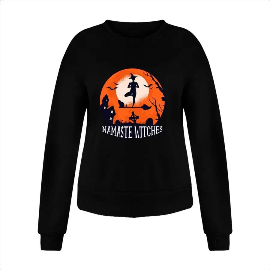 Solid Color Women Halloween Pullover - 22136007-s BROKER