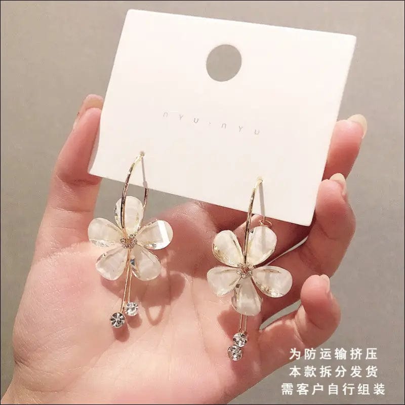 South Korea S925 silver needle stream Supu earrings female