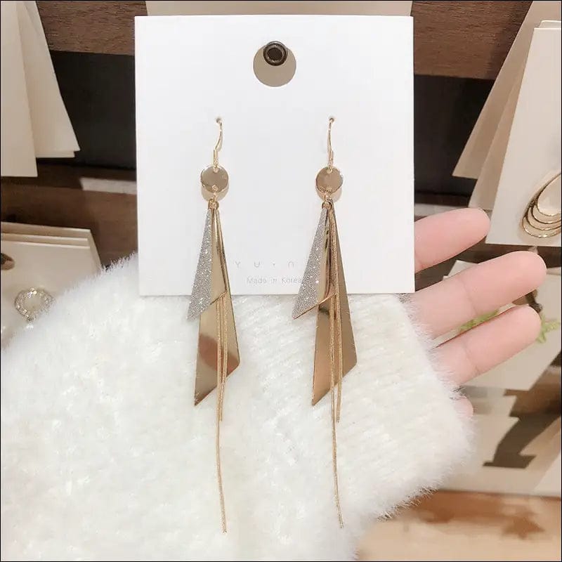 South Korea S925 silver needle stream Supu earrings female