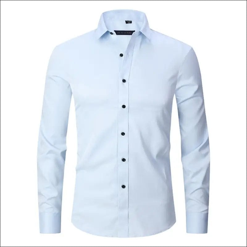 Spring Men’s Social Shirt Slim Business Dress Shirts Male
