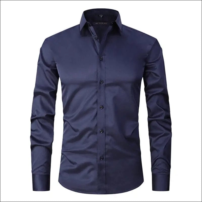 Spring Men’s Social Shirt Slim Business Dress Shirts Male