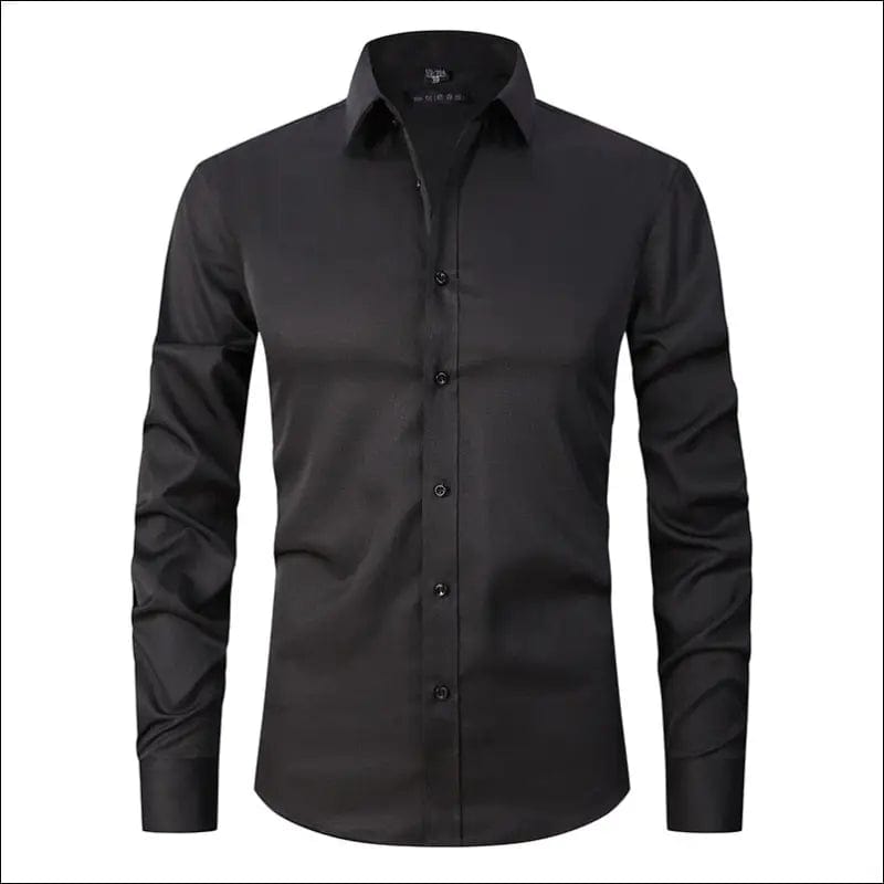 Spring Men’s Social Shirt Slim Business Dress Shirts Male