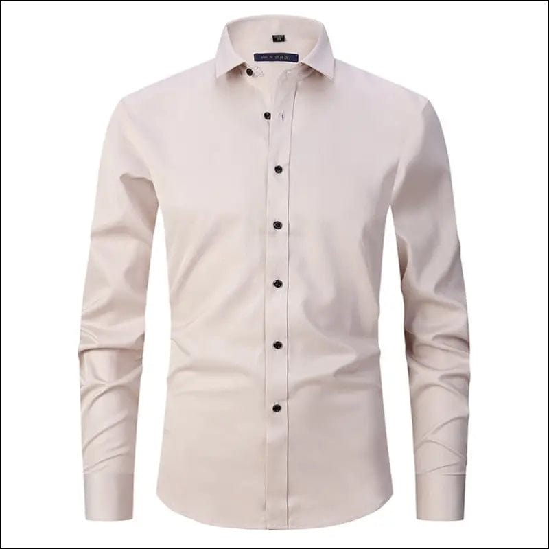 Spring Men’s Social Shirt Slim Business Dress Shirts Male