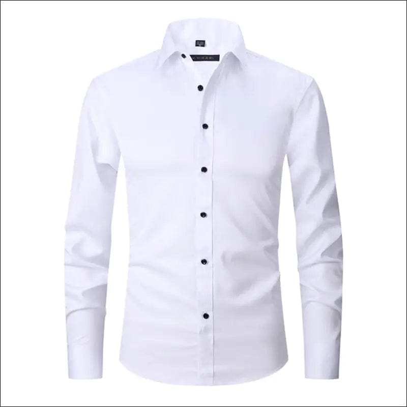 Spring Men’s Social Shirt Slim Business Dress Shirts Male