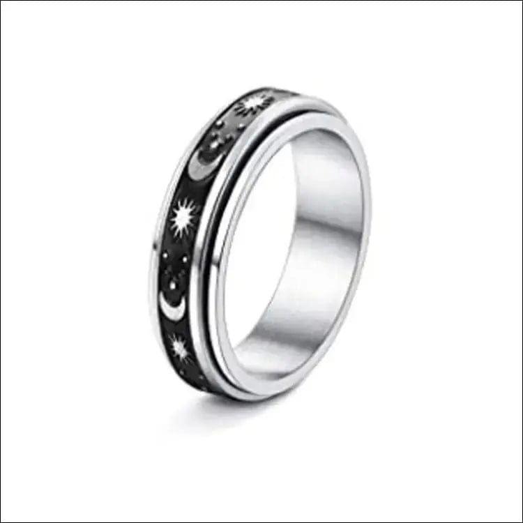 Stainless Steel Rotatable Ring - 2style / Number10 -