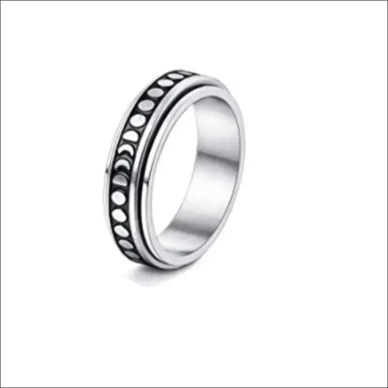 Stainless Steel Rotatable Ring - 3style / Number10 -