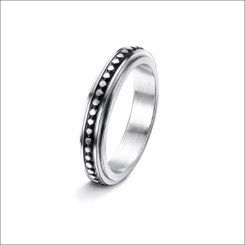 Stainless Steel Rotatable Ring - 4style / Number10 -