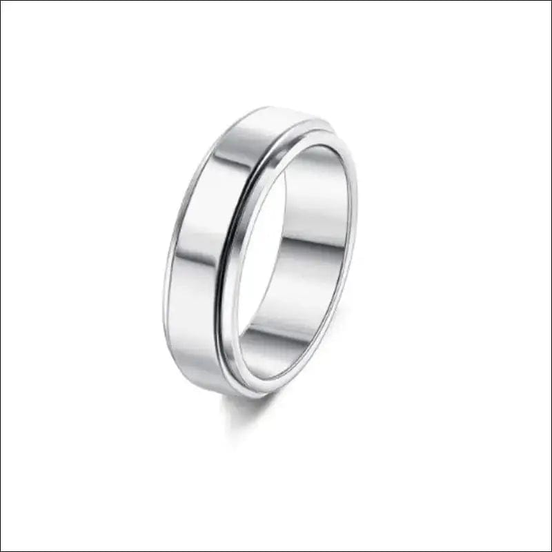 Stainless Steel Rotatable Ring - 7style / Number10 -