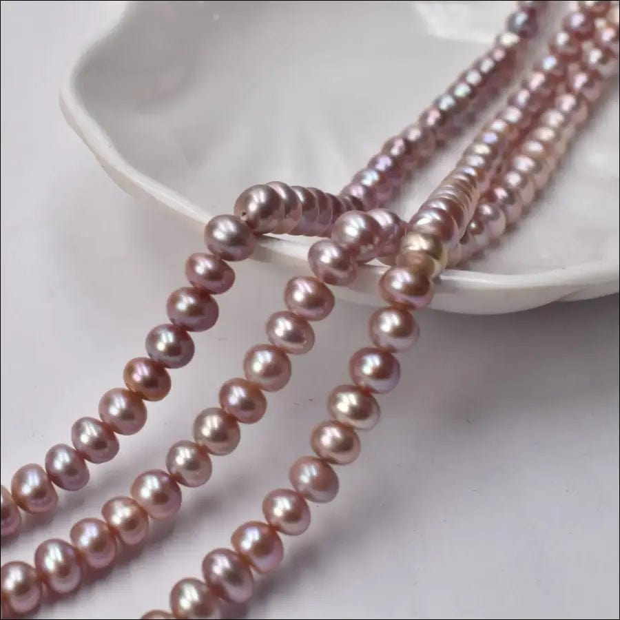 Strong light flawless 5-6mm thick four-sided pearl flat