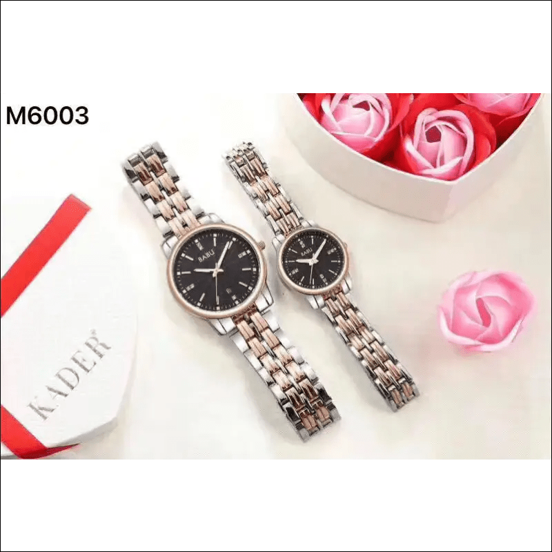 Stylish couple watch men and women models waterproof quartz