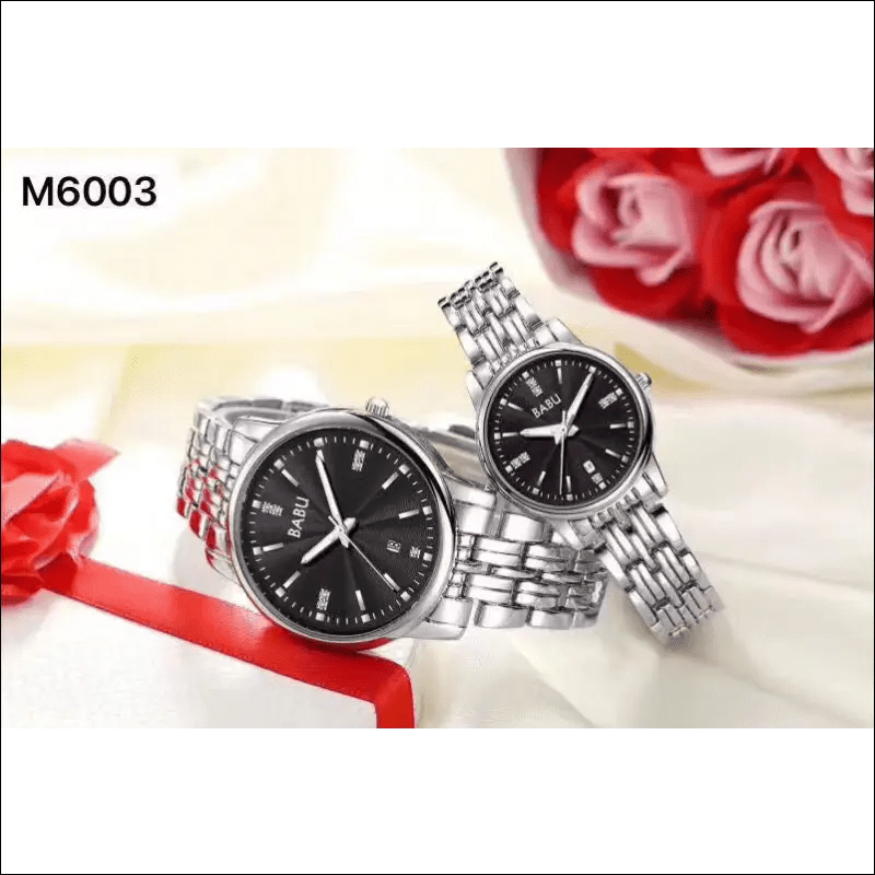 Stylish couple watch men and women models waterproof quartz