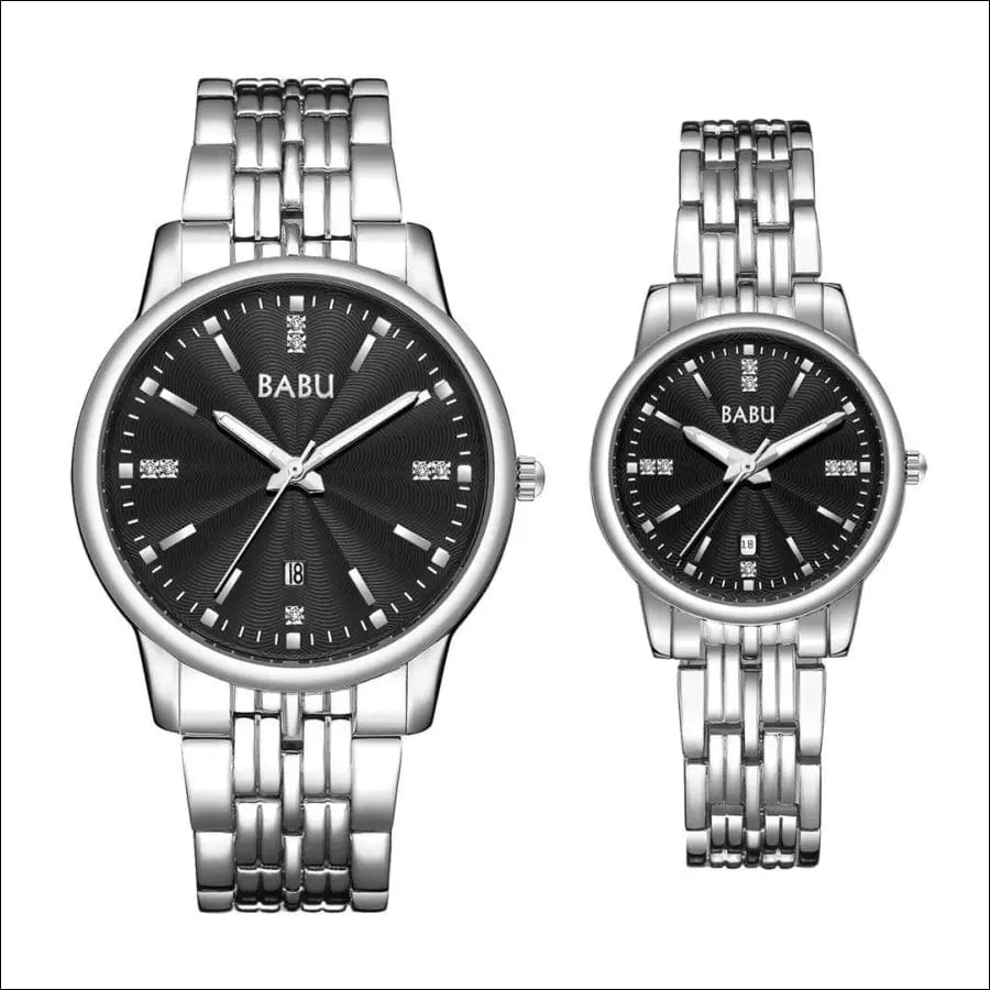 Stylish couple watch men and women models waterproof quartz