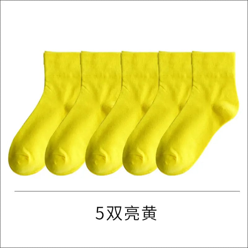 Summer women’s socks car color INS tidal new short tube