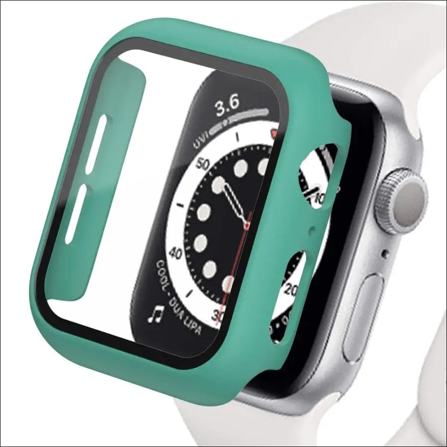Tempered Glass+Matte Watch Cover for Apple Case 44mm 40mm