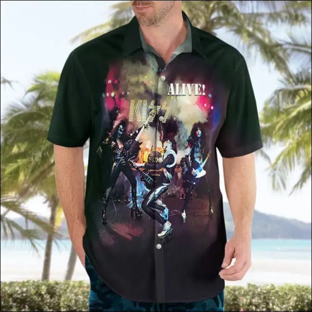 The King Elvis Presley 3D Shirt Hawaii Men Summer Short