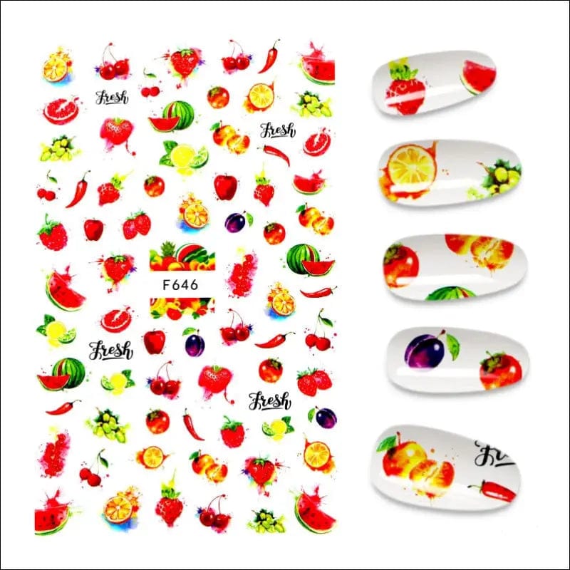 The New 3D Nail Sticker Cool English Letter stickers for