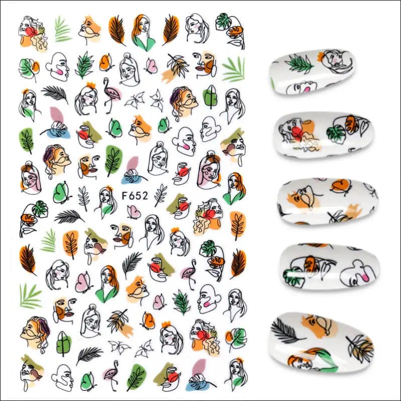 The New 3D Nail Sticker Cool English Letter stickers for