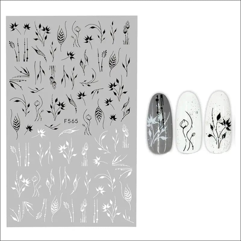 The New 3D Nail Sticker Cool English Letter stickers for