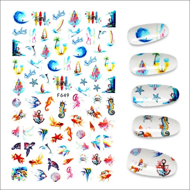 The New 3D Nail Sticker Cool English Letter stickers for