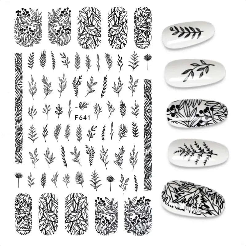 The New 3D Nail Sticker Cool English Letter stickers for