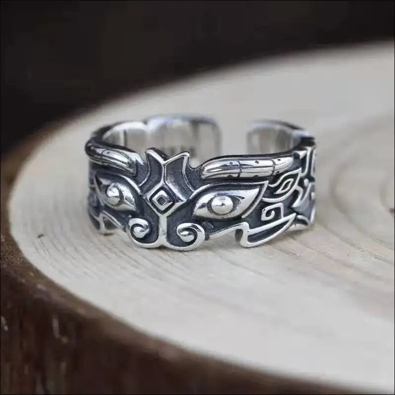 The new ancient gods ring male domineering retro lucky Nafu