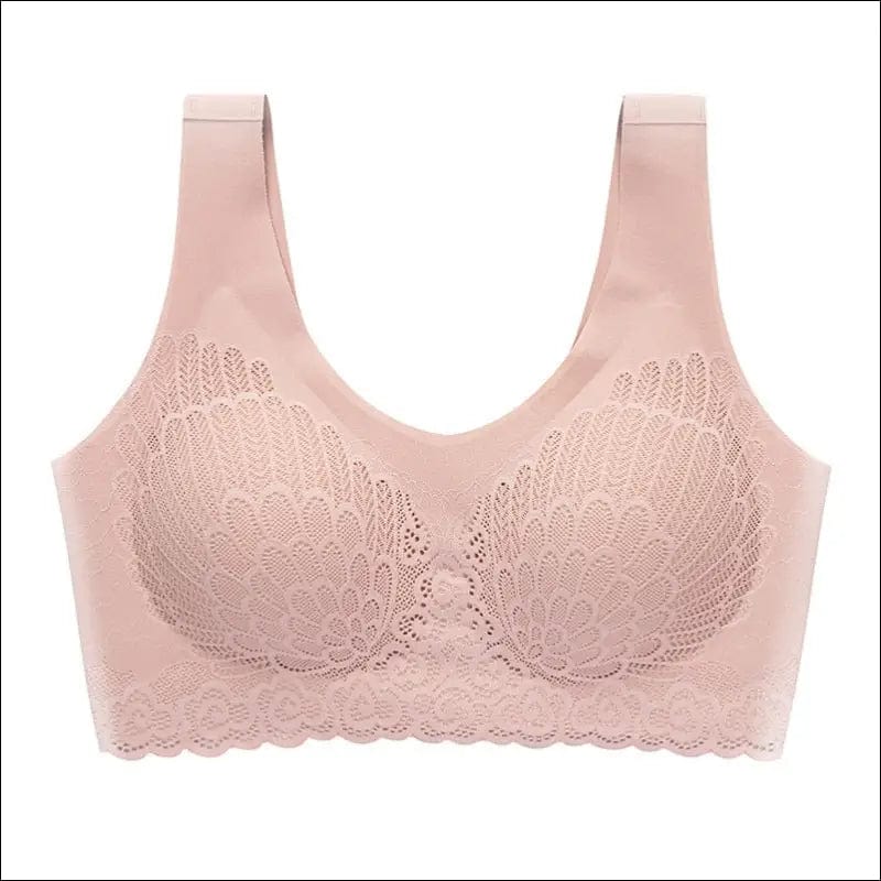 Thin Push Up Vest Bra Women Seamless Underwear Solid Lace