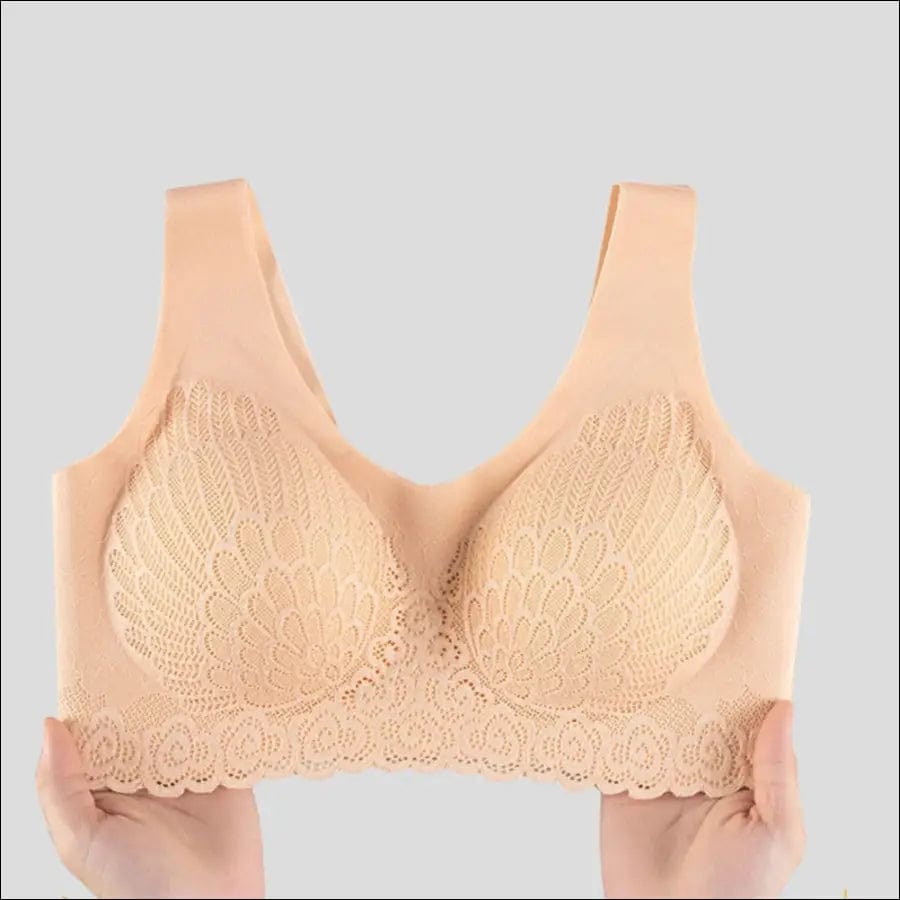 Thin Push Up Vest Bra Women Seamless Underwear Solid Lace