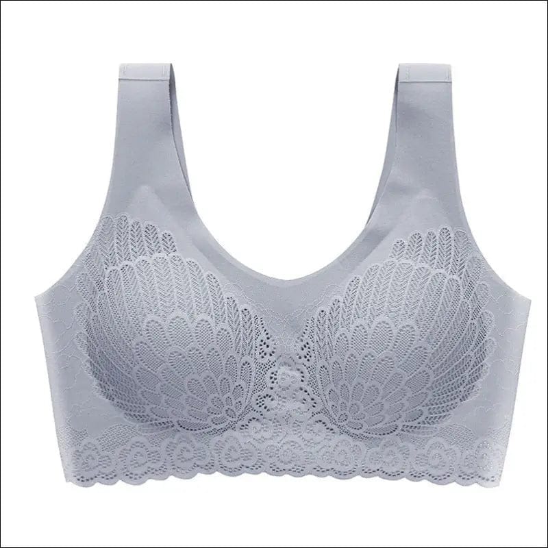 Thin Push Up Vest Bra Women Seamless Underwear Solid Lace