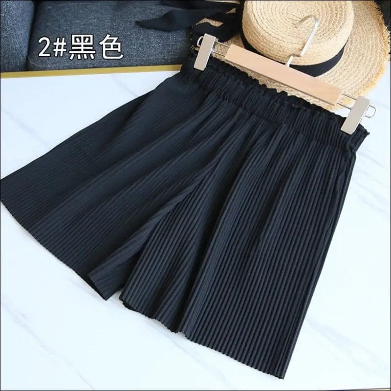 Three houses with shorts new pleats five points casual wide