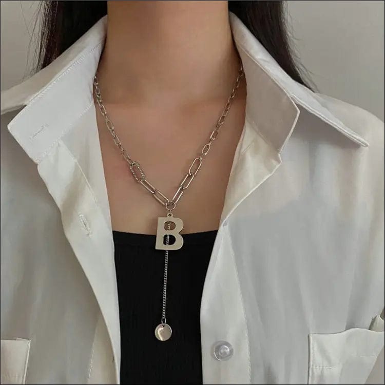 Titanium steel necklace Light luxury design 2021 new female