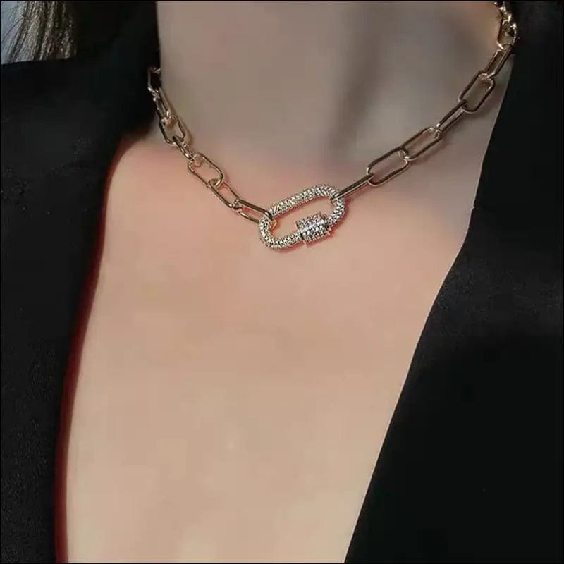 Titanium steel necklace Light luxury design 2021 new female