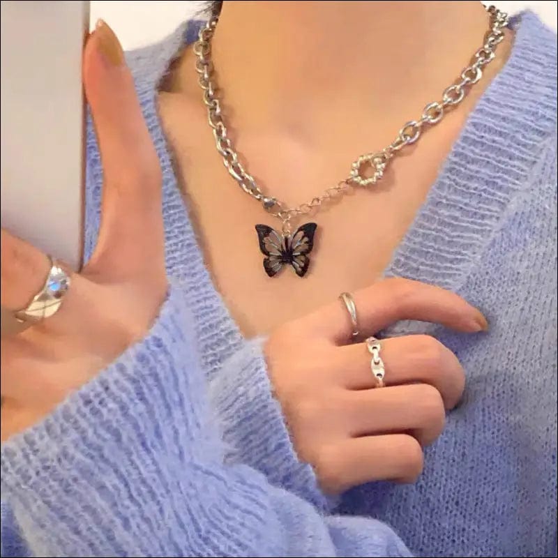 Titanium steel necklace Light luxury design 2021 new female