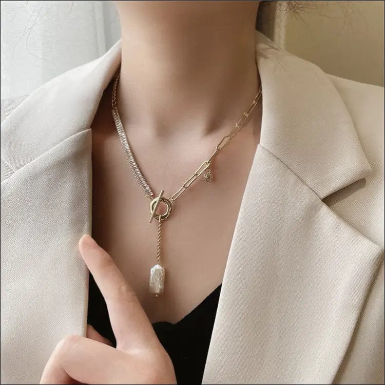 Titanium steel necklace Light luxury design 2021 new female