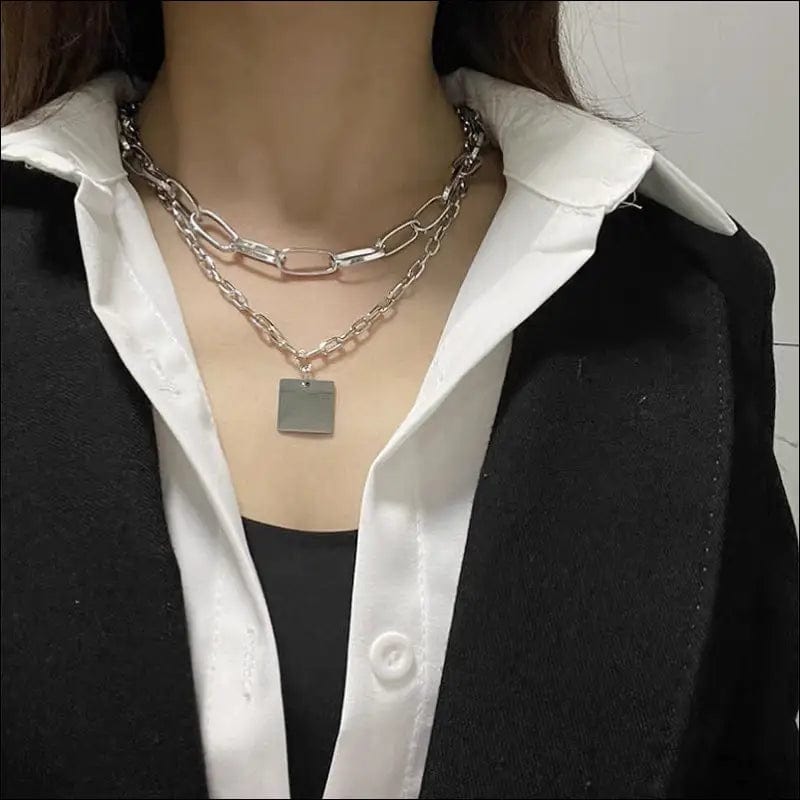 Titanium steel necklace Light luxury design 2021 new female