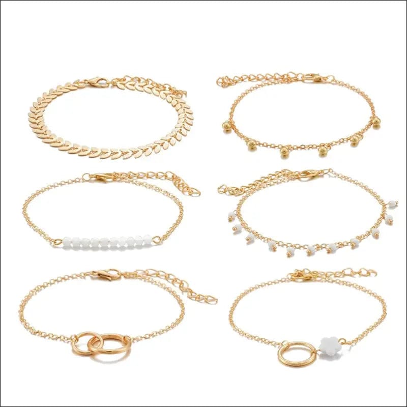 Tocona Bohemian Gold Tassel Bracelets for Women Boho Jewelry