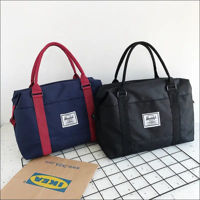 Travel bag female folding storage fitness Oxford cloth row