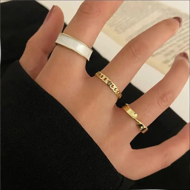 Trendy Gold Butterfly Rings For Women Men Lover Couple Set