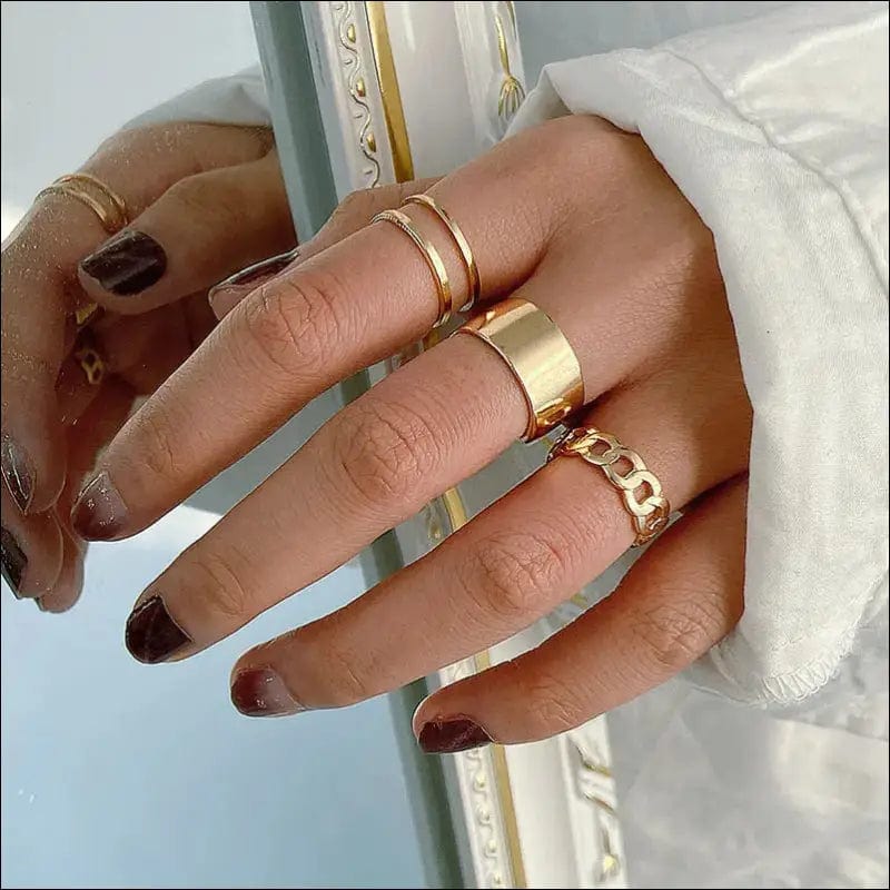 Trendy Gold Butterfly Rings For Women Men Lover Couple Set