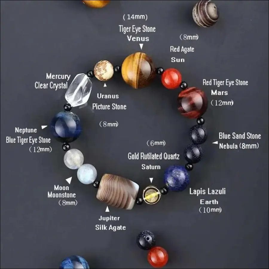 Universe Galaxy Star Bracelet 8 Planets Astronomical Solar