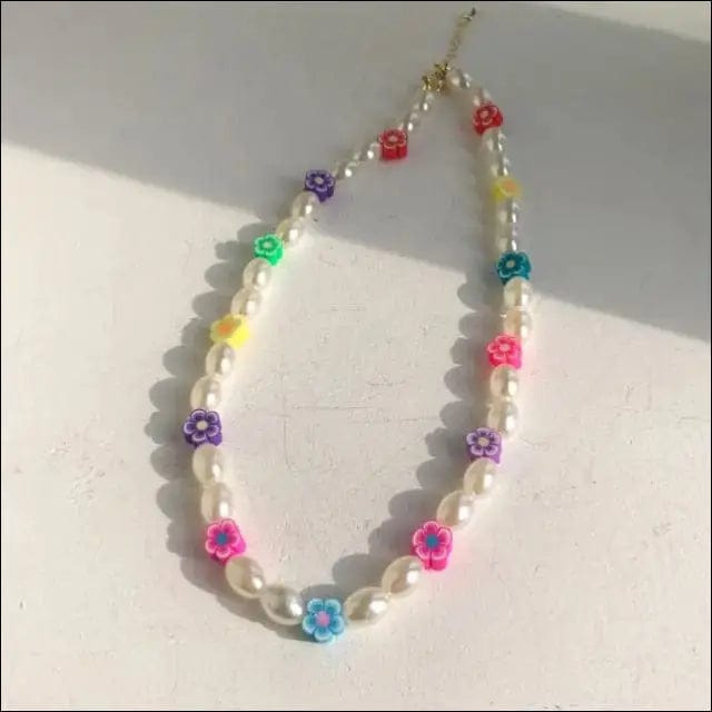 Vintage Beach Pearl Beaded Necklaces - 15 - 87753518-15
